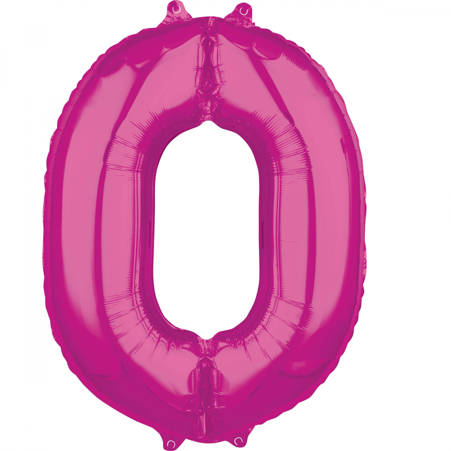 Foil Balloon Birthday Number 0 Pink 66cm