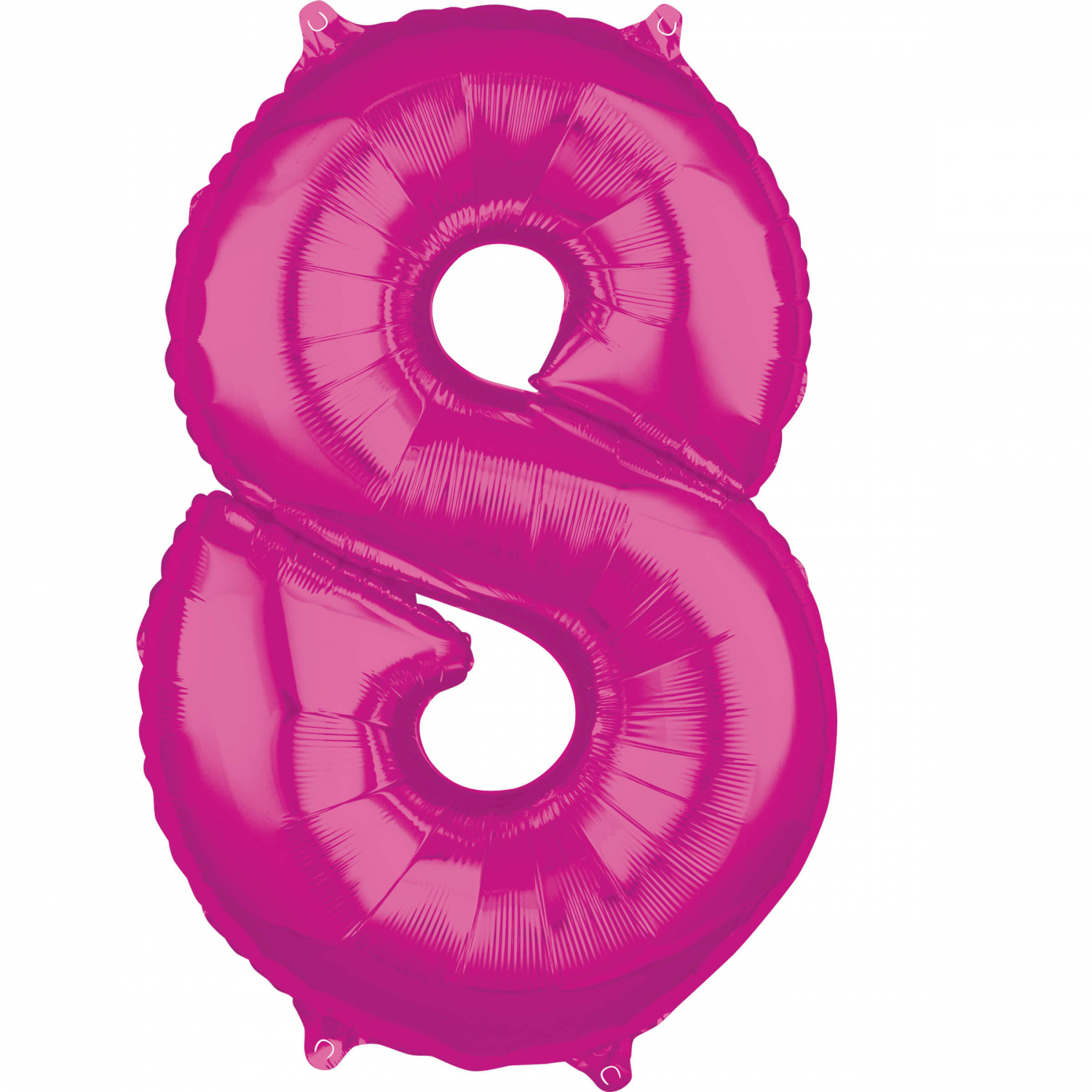 Foil balloon birthday number 8 pink 66cm