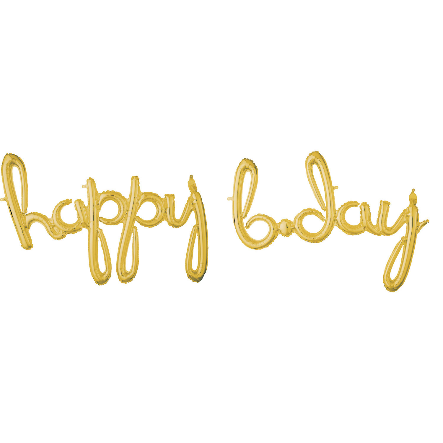 Golden foil balloon "happy b-day"