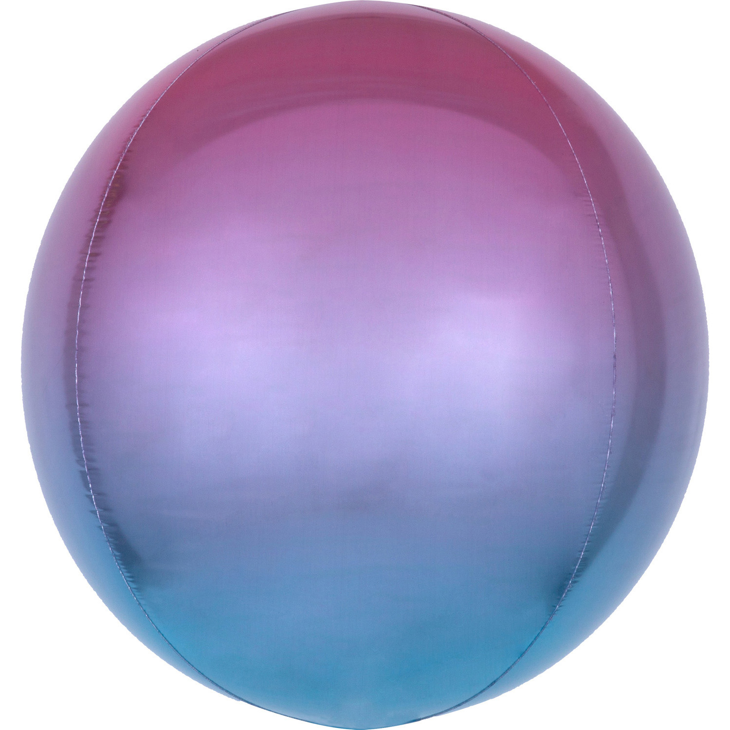 Ombre purple-blue foil balloon - sphere