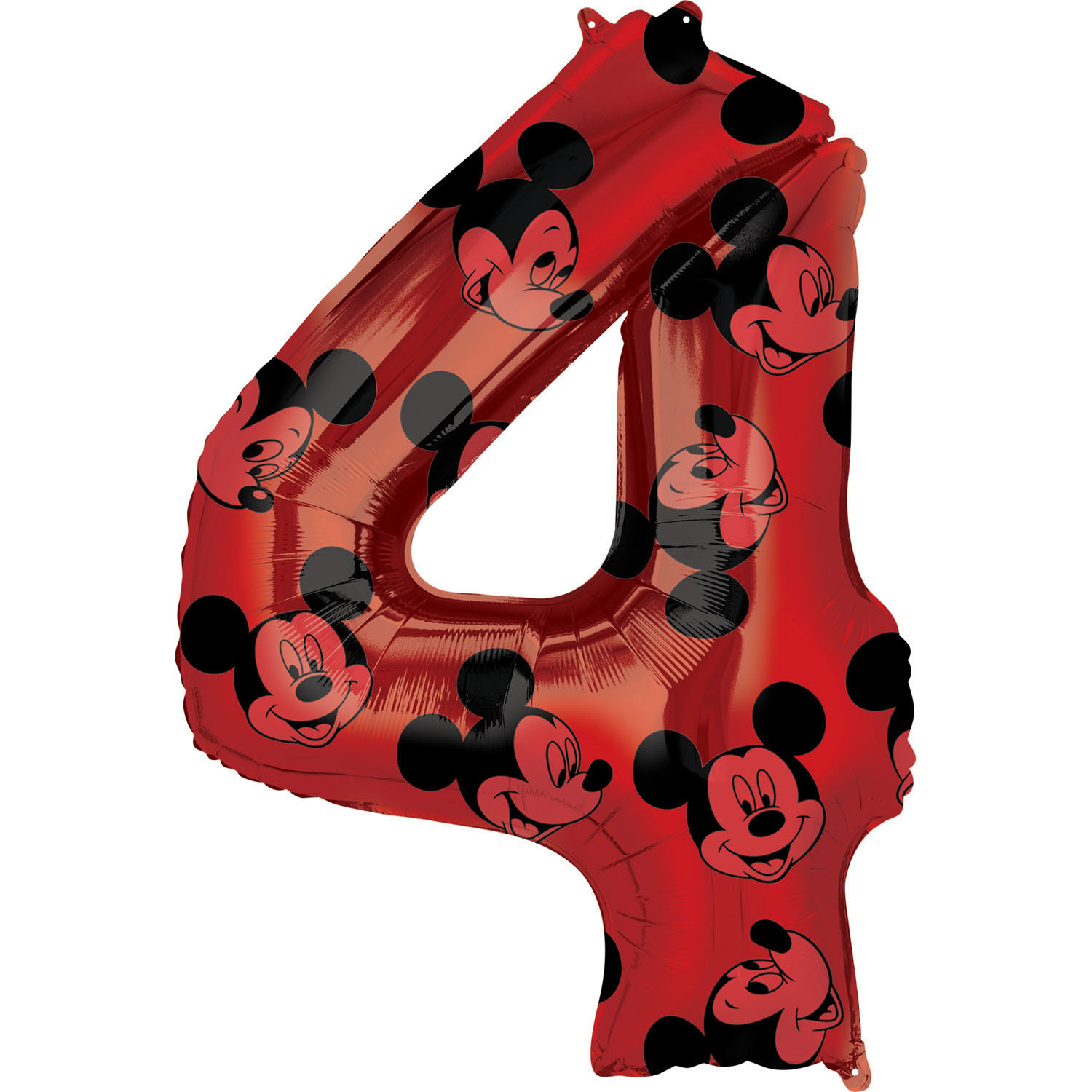 Foil Balloon Birthday Number 4 - Mickey Mouse 66cm