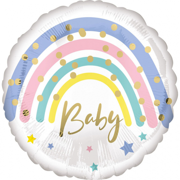 Foil Balloon - Pastel Rainbow Baby