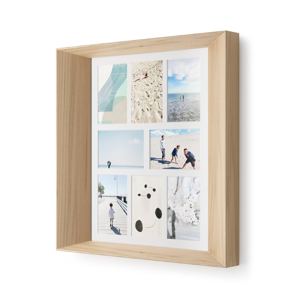 Modern wall-mounted photo frame LOOKOUT natural