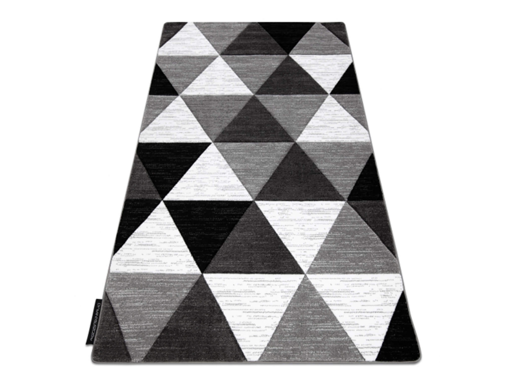DW Čierno-biely geometrický koberec Triangell Rozmer: 120x170 cm