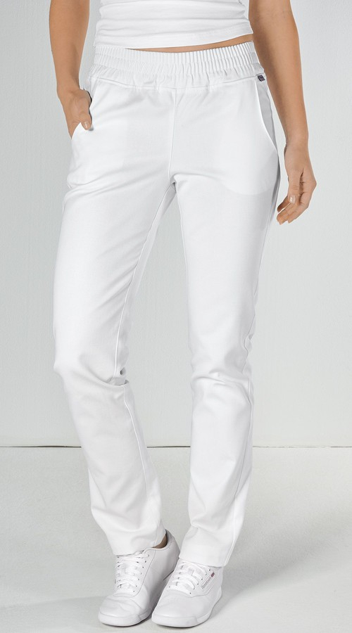 Dámske biele nohavice 95° WASH - biela - Veľkosť:3XL-Strih:Normálny