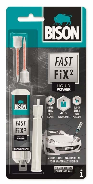 Kétkomponensű ragasztó BISON FAST FIX POWER 10 g