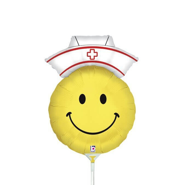 Miniatúrny fóliový balónik Smiley Sestrička 36cm