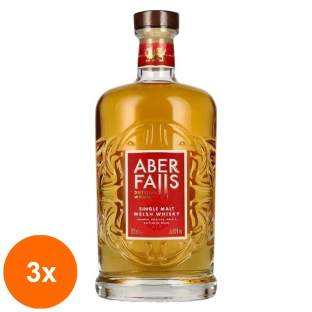Set 3 x Whisky Aber Falls Single Malt Welsh Whisky, 0.7 l...