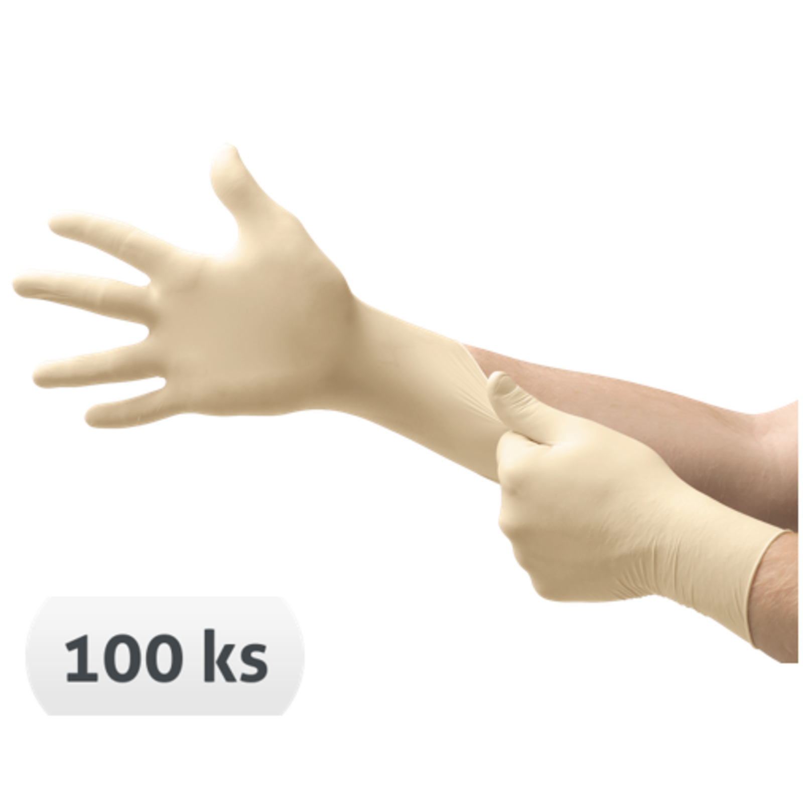Jednorazové latexové rukavice Ansell 69-318 nepúdrované 100 ks - veľkosť: 5,5-6/XS