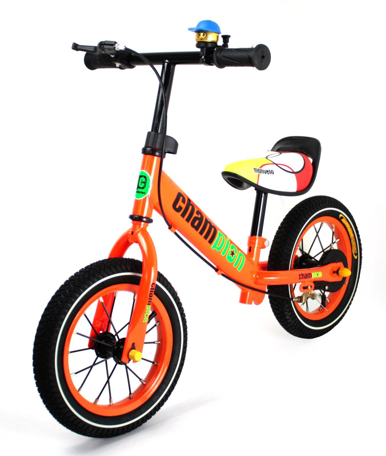 In stock Most beautiful children's assembled metal balance bike Champion with wire wheels scoot1Comporange orange