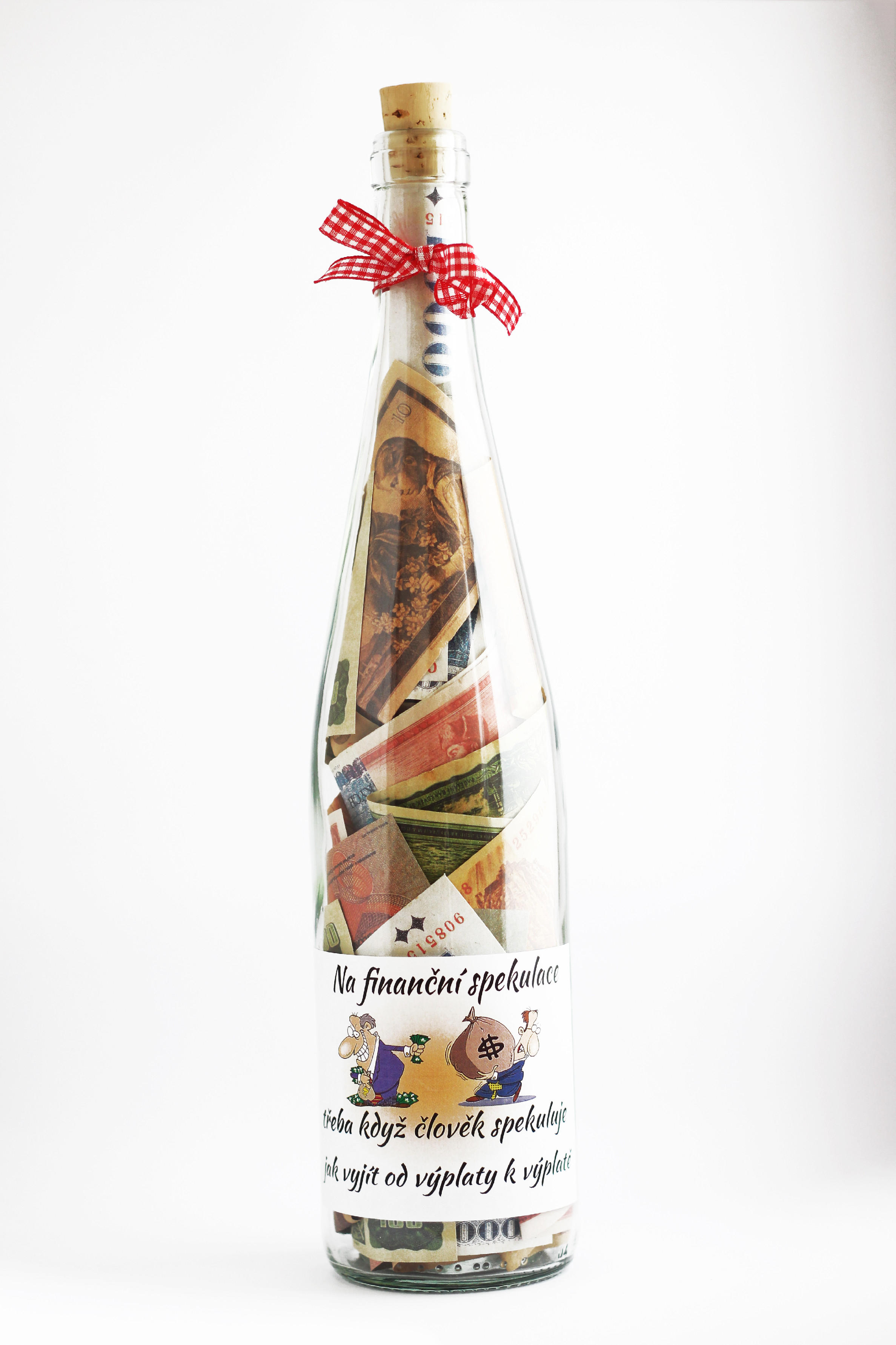 Gift bottle with congratulations Financial Speculation