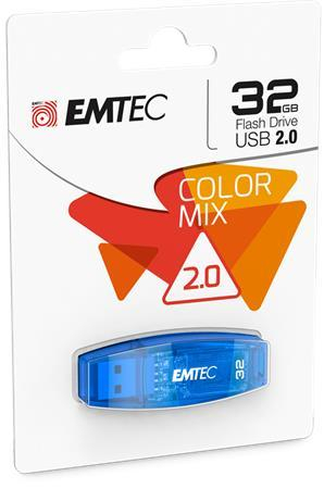 USB-Stick, 32GB, USB 2.0, EMTEC 'C410 Color', blau