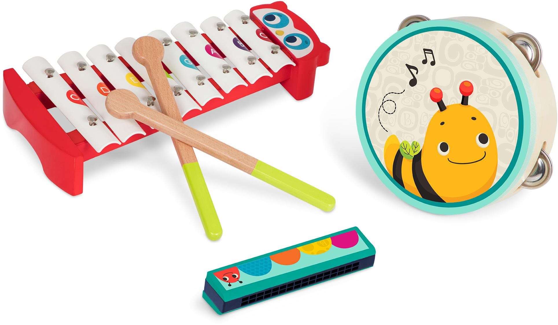 Gyerek hangszer szett B-Toys Játék hangszerek Fa Mini Melody Band