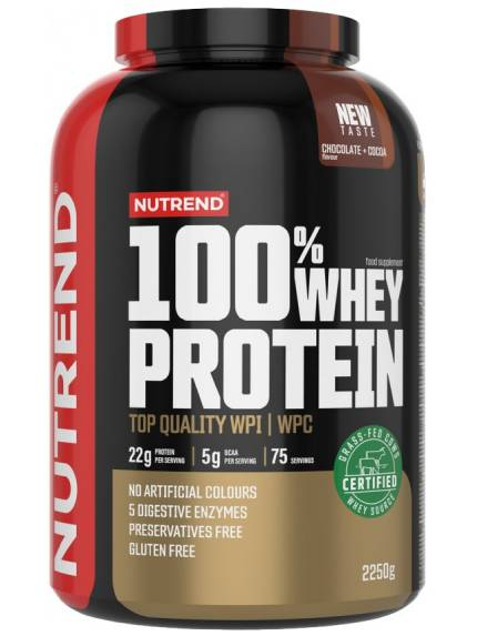 Nutrend 100% Whey Protein NEW 2250 g Vanilka