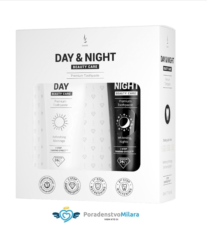 DuoLife Day & Night Beauty Care Toothpaste Set (2x50ml)