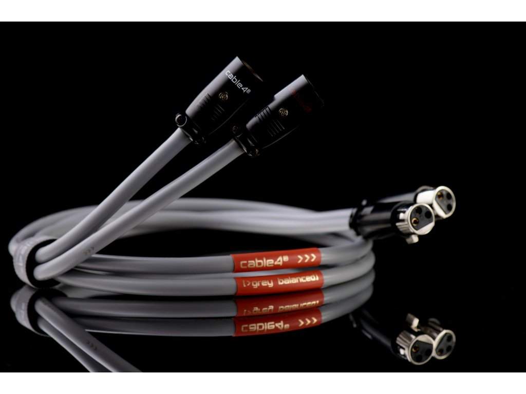 Cable4 Grey BALANCED 2XLR-2XLR 3m