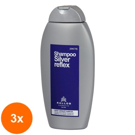 Set 3 x Sampon Kallos Silver Reflex, 350 ml...