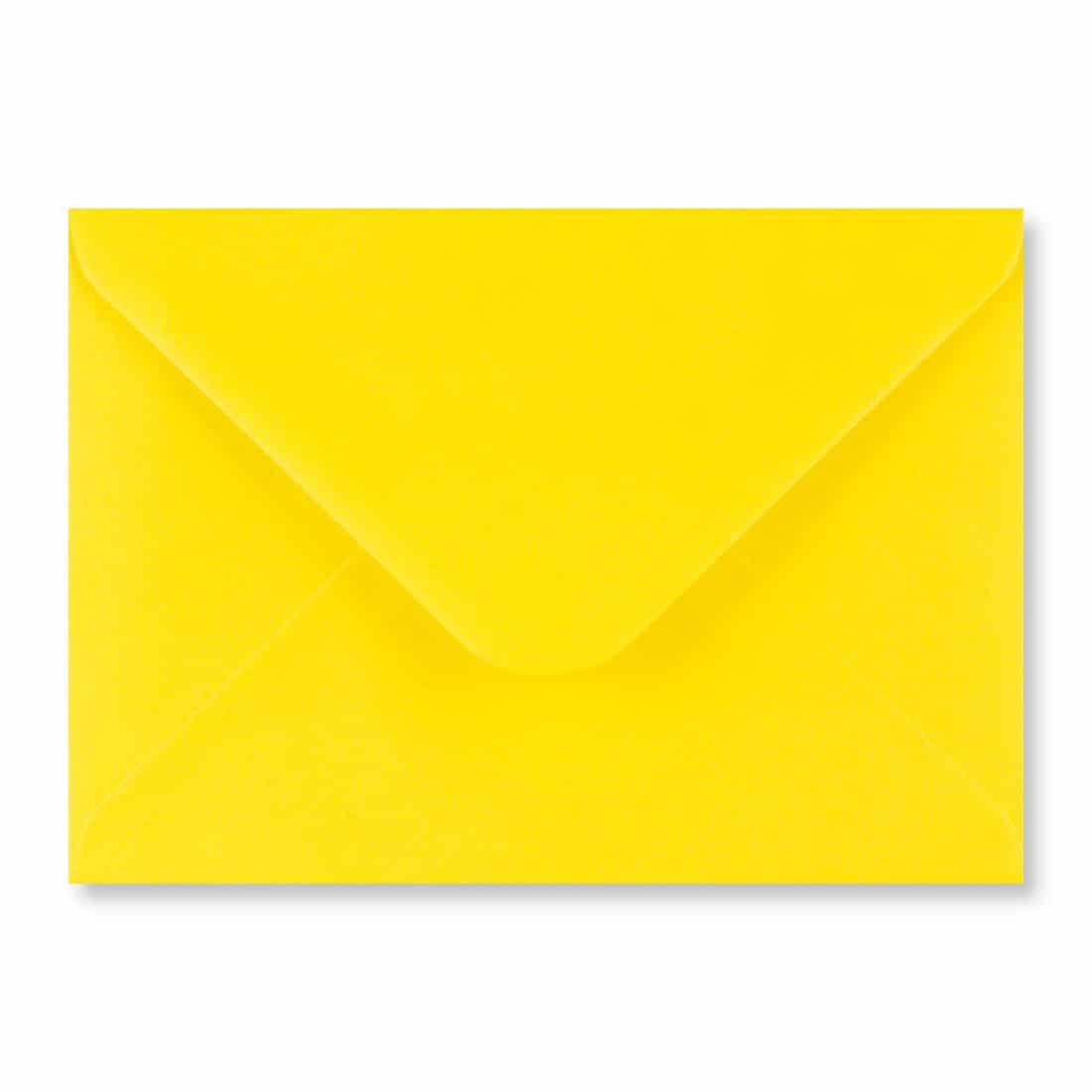 Gele C7 kuverter 8,2 x 11,3 cm