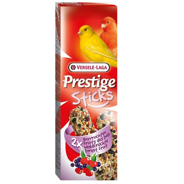 Versele Laga Rudacskák kanáriknak Prestige Sticks 2db - erdei gyümölcsök, 60g