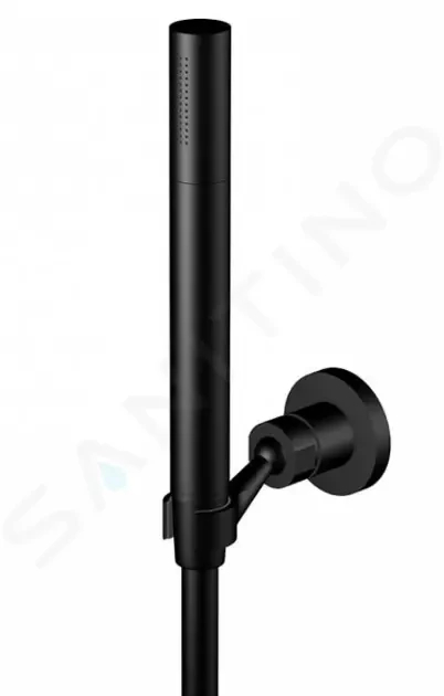STEINBERG - 100 Set of shower head, holder, and hose, matte black 100 1650 S