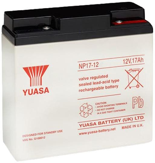 Szünetmentes táp akkumulátor YUASA 12V 17Ah Karbantartásmentes ólomakkumulátor NP17-12