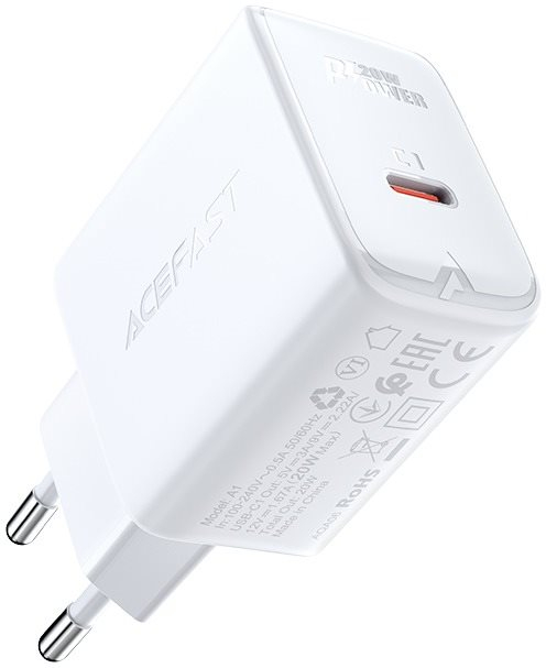 Töltő adapter ACEFAST Charger 20W USB-C PD White