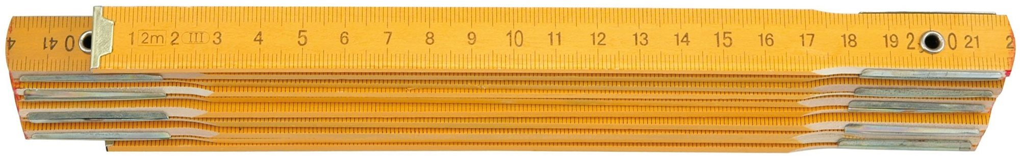 Magasságmérő Vorel összecsukható mérce, 1 m, fa, sárga