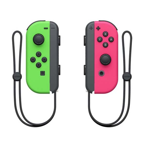 Ovladače Nintendo Joy-Con, neonově zelený / neonově růžový