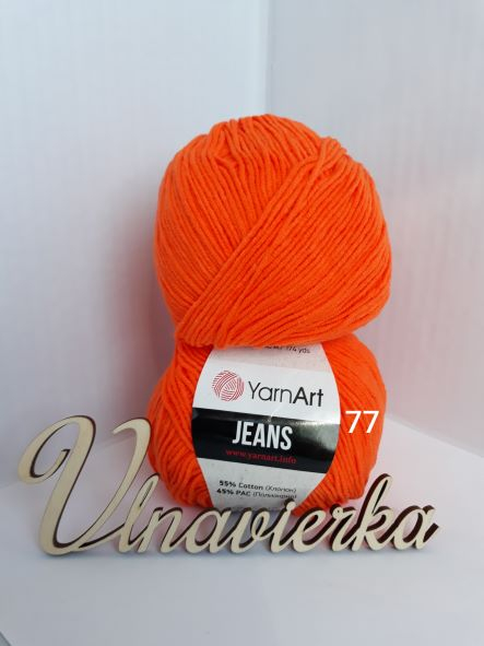 YarnArt Jeans 77 Orange