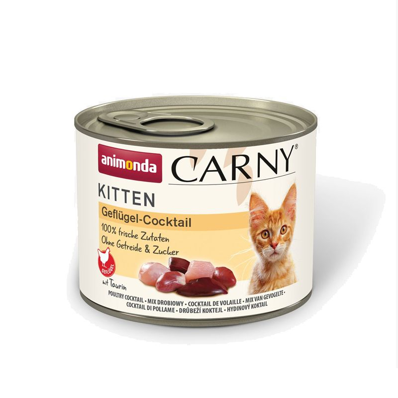 Animonda Carny Kitten - cocktail de carne de pasăre de curte 200 g