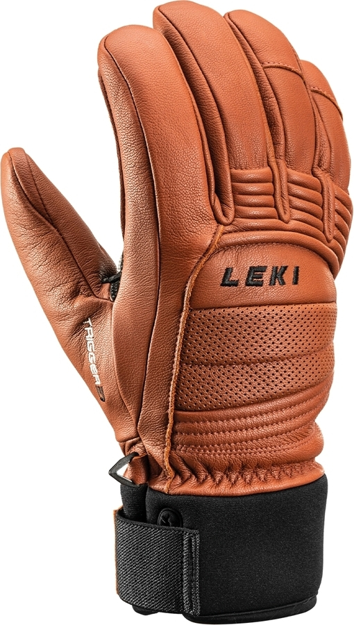 Pětiprsté rukavice Leki Copper 3D Pro vintage brown-black