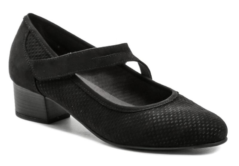 Jana 8-24363-20 černá dámská letní obuv šíře H - EU 40