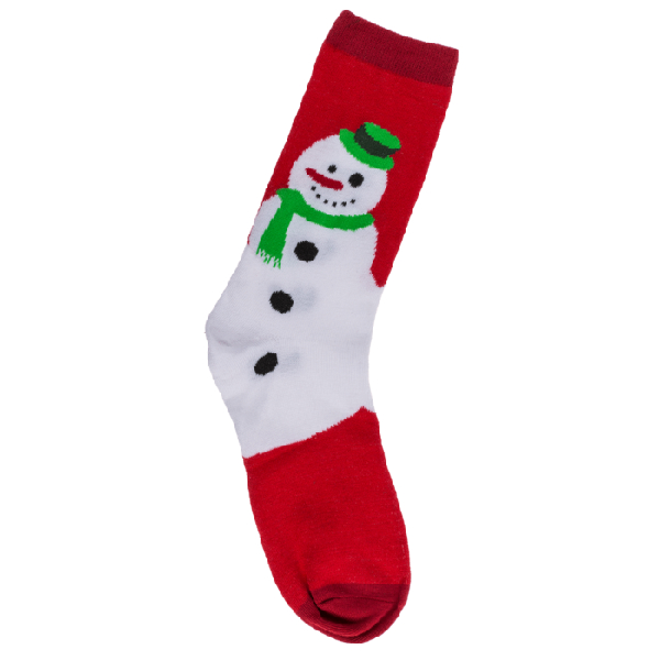 Ponožky vánoční Sněhulák jedna velikost