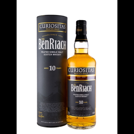 Whisky, Benriach Curiositas Peated Style 10 Ani, Single Malt, 46%, 0.7 l...