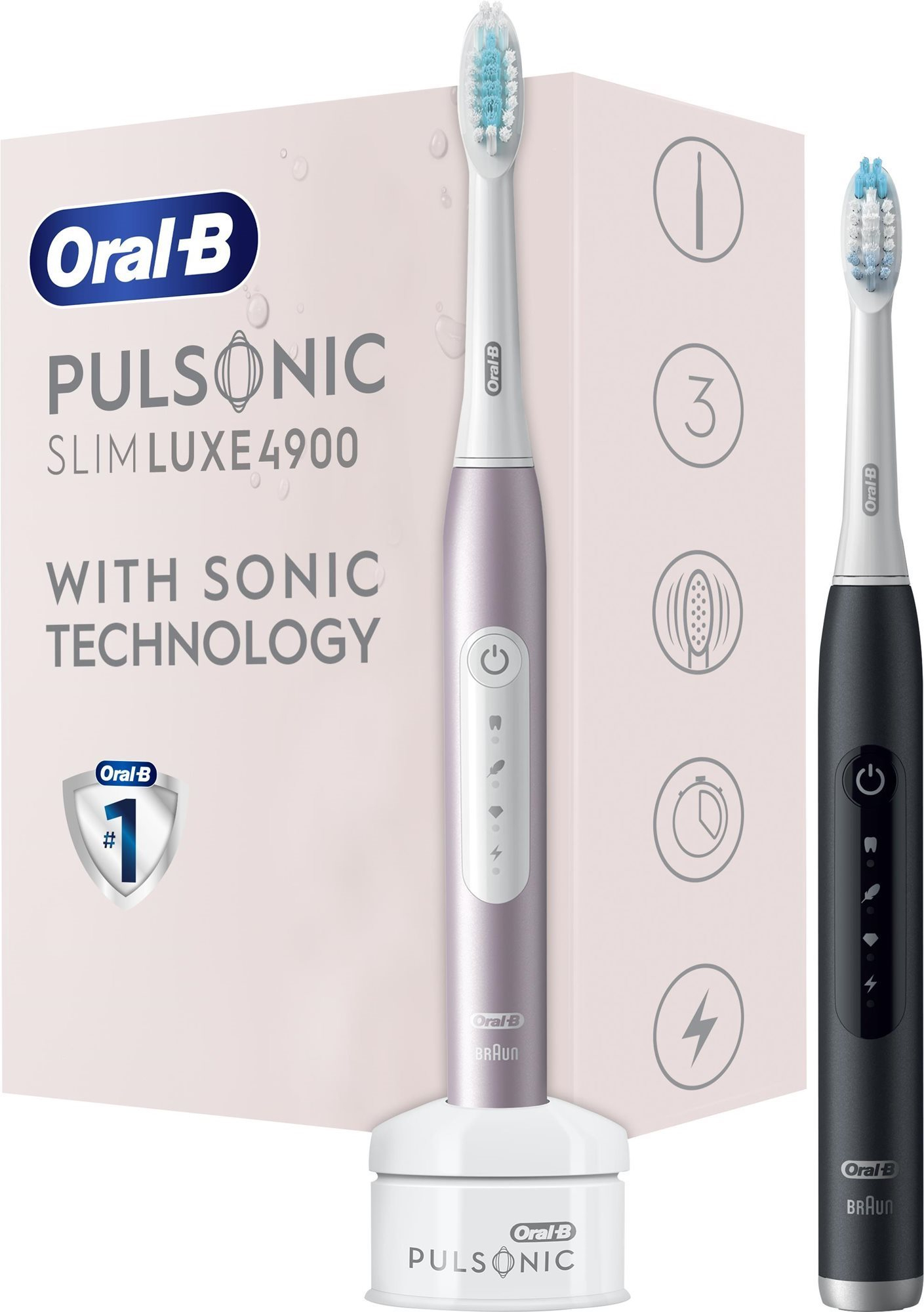 Elektromos fogkefe Oral-B Pulsonic Slim Luxe – 4900