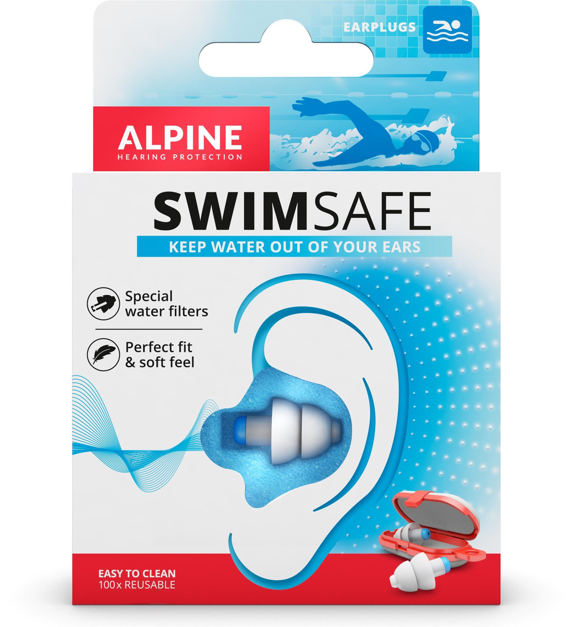 Füldugó ALPINE SwimSafe - vízálló füldugók