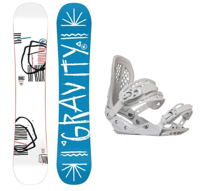 Gravity Mist 23/24 dámský snowboard + Gravity G2 Lady white vázání + sleva 500,- na příslušenství - 142 cm + L (EU 42,5-43)