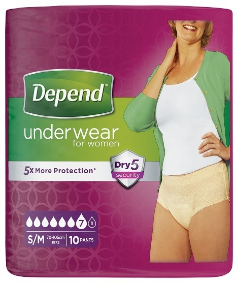 DEPEND NORMAL S/M pre ženy naťahovacie nohavičky 10ks