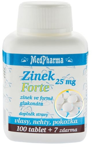 Cink MEDPHARMA Cink 25 mg Forte 107 tbl.