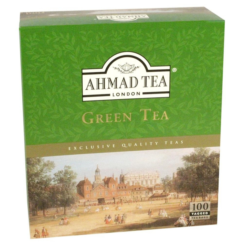 Ahmad grønn te poser 100 stk x 2 g