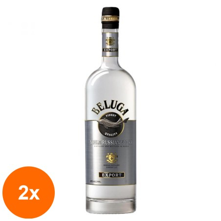 Set 2 x Vodka Beluga Noble, 40%, 1.75l...