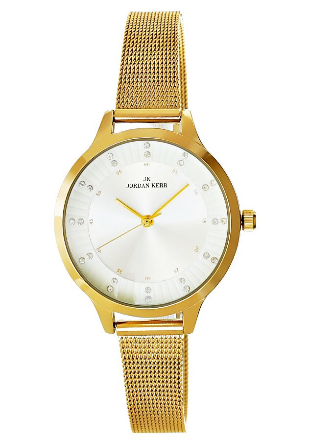 Zegarek damski Złoty Cyrkonie Jordan Kerr P133W-1