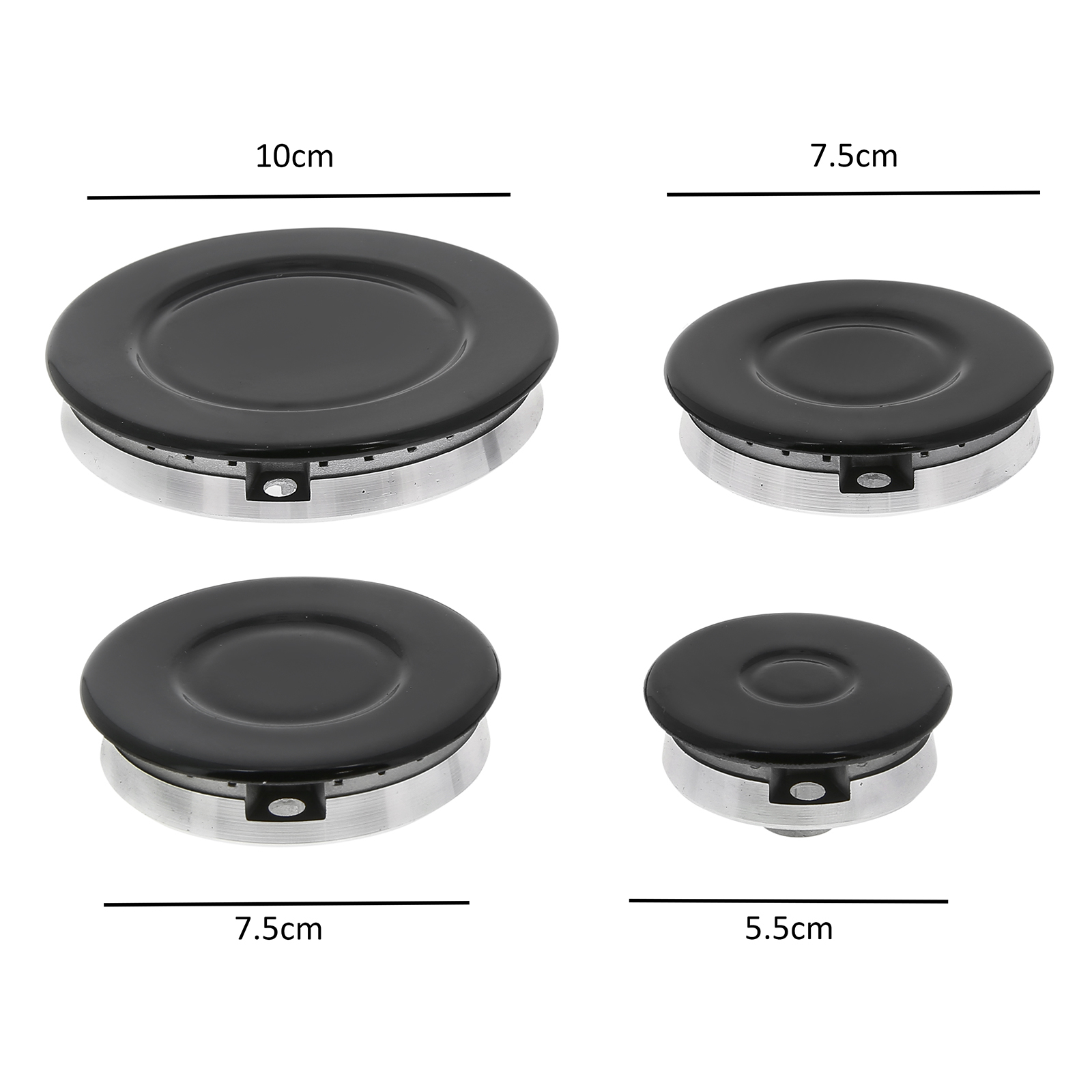 New World Cooker Oven Hob Burner And Flame Head Kit - Set Of 4 MIS513