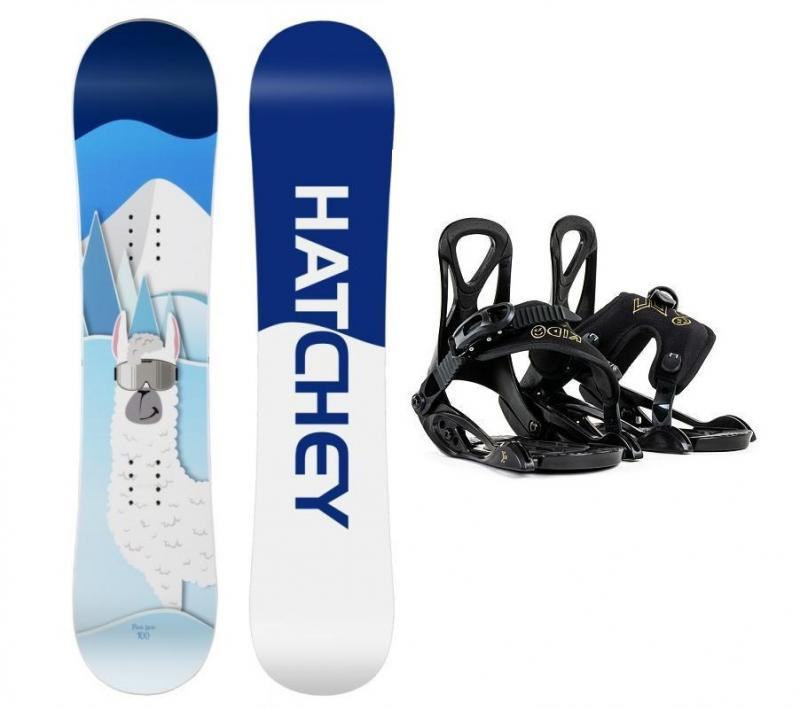 Hatchey Poco Loco dětský snowboard + Beany Kido dětské vázání - 110 cm + XXS (EU 25-32)