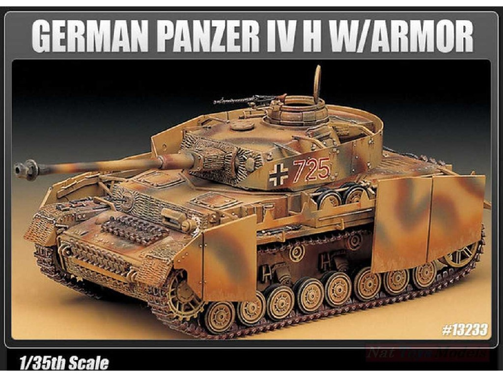 Academy - 13233 - GERMAN PANZER IV H W/ARMOR 1:35