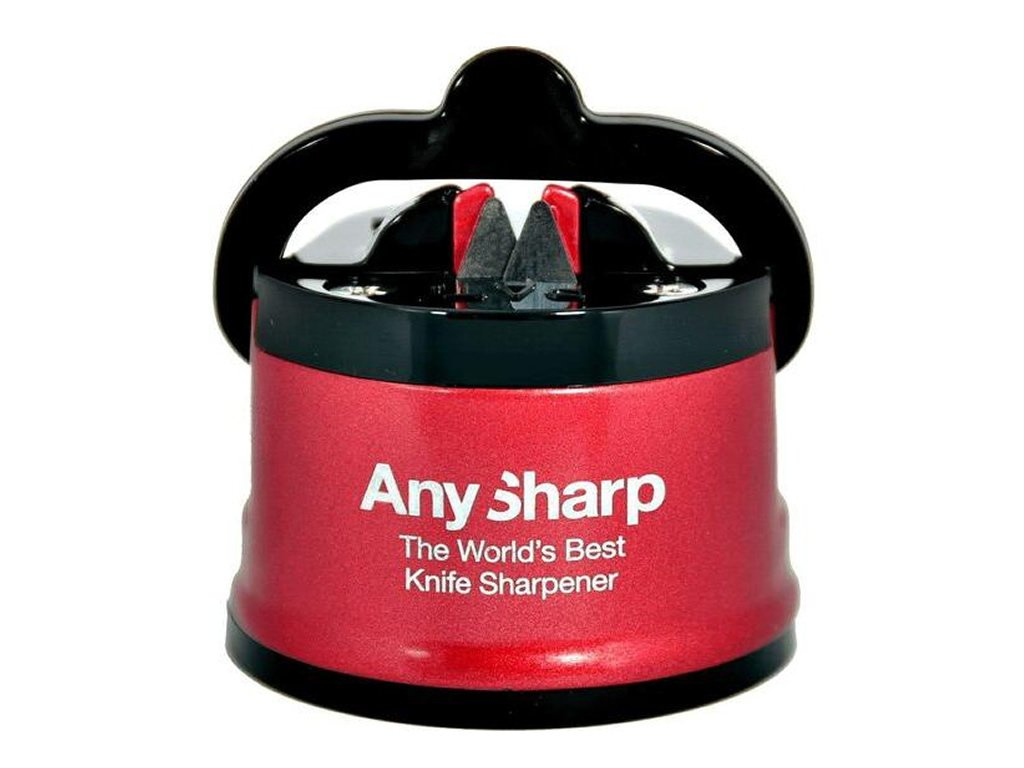 AnySharp Brúska na nože Pro s celokovovým telom, červená ASKSPRORED