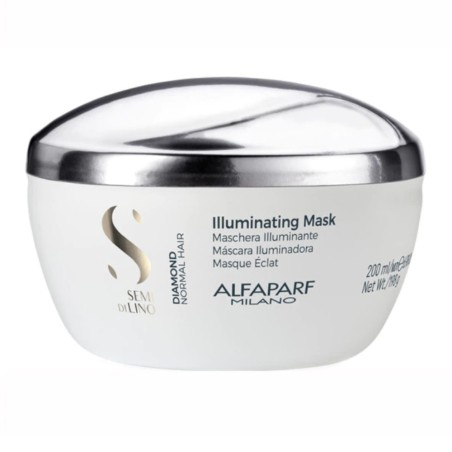 Masca de Par pentru Stralucire Alfaparf Semi di Lino Diamond Iluminating Mask, 200 ml...