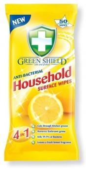 Green Shield Vlhčené čistiace utierky antibakterial 50ks 196294