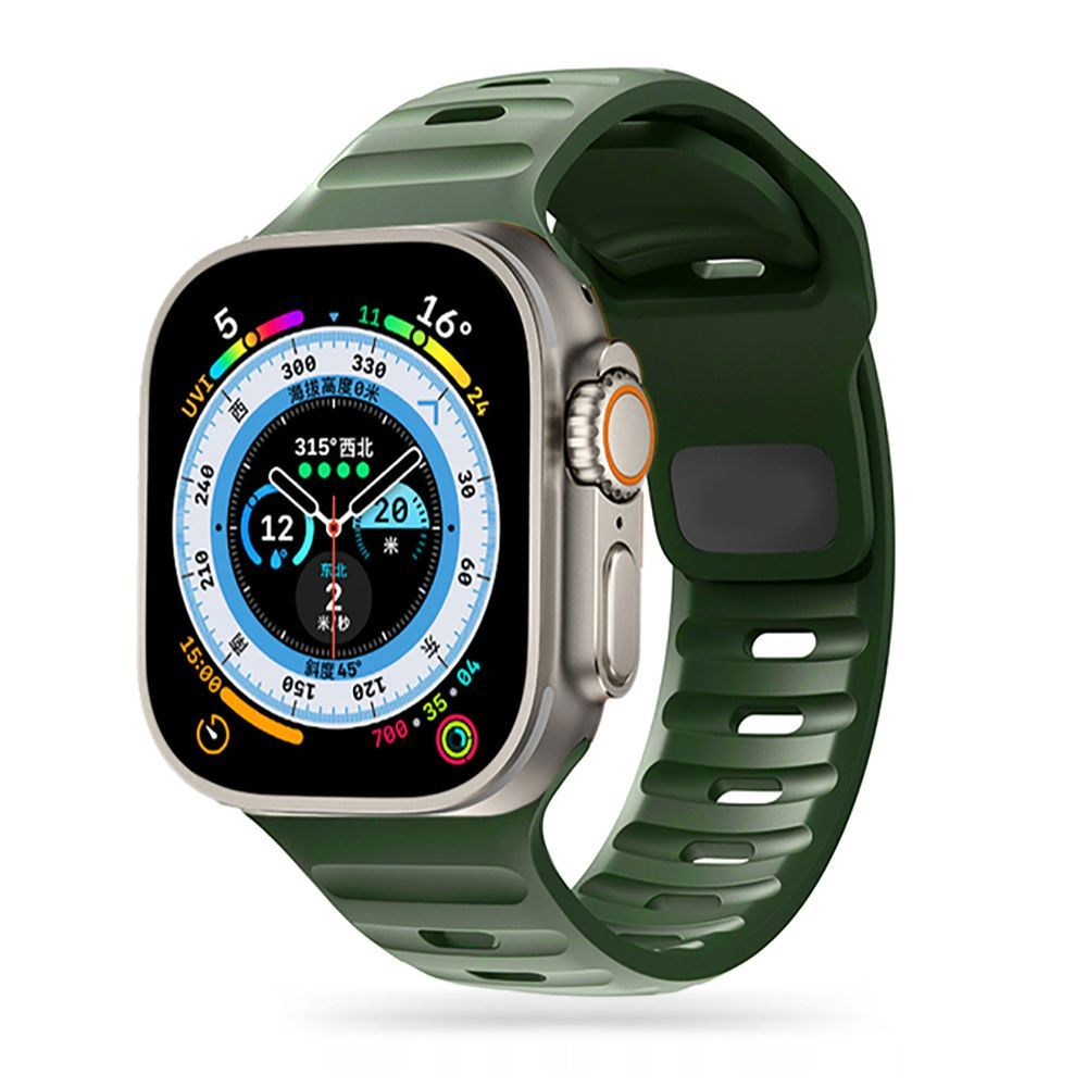 Szíj Doop Icon Line Apple Watch 4 / 5 / 6 / 7 / 8 / 9 / Se (38 / 40 / 41 Mm) Army Green