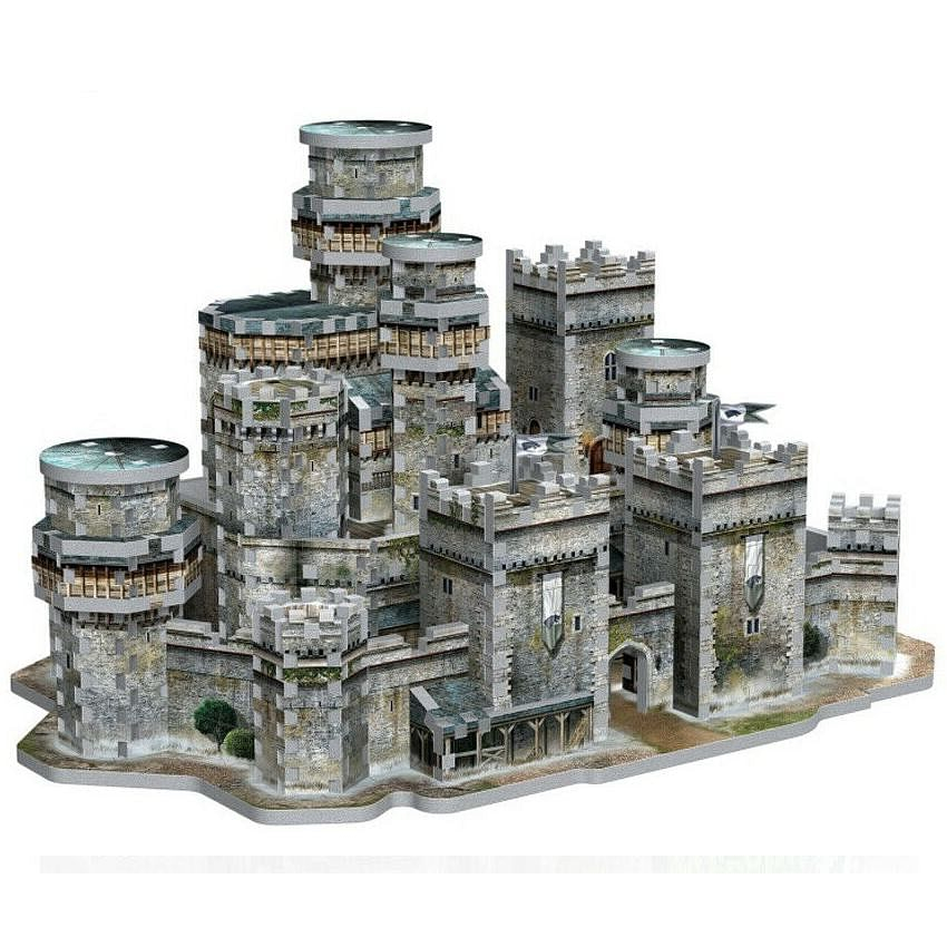 Game of Thrones 3D Puzzle: Winterfell, 910 dielikov